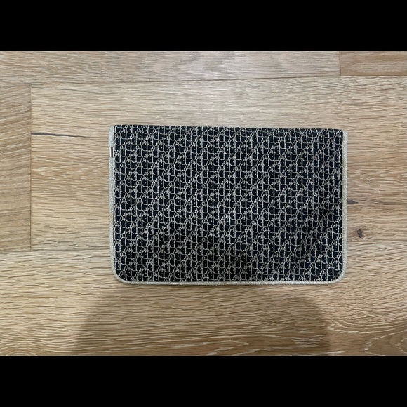 Vintage Christian Dior 1970’s Clutch Evening Blue & Gold - Picture 2 of 9